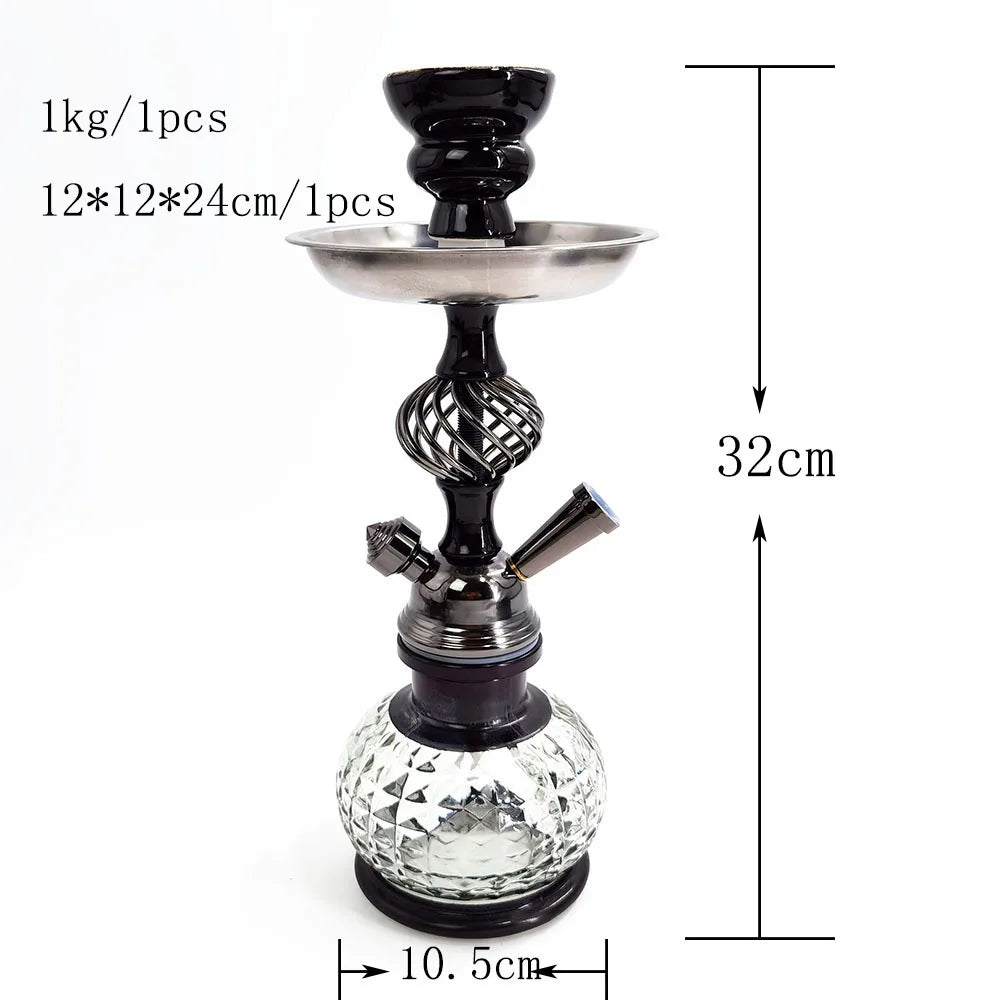 Complete Set of Arabic Hookah Iron Pot  Mini Accessories Shisha Hookah