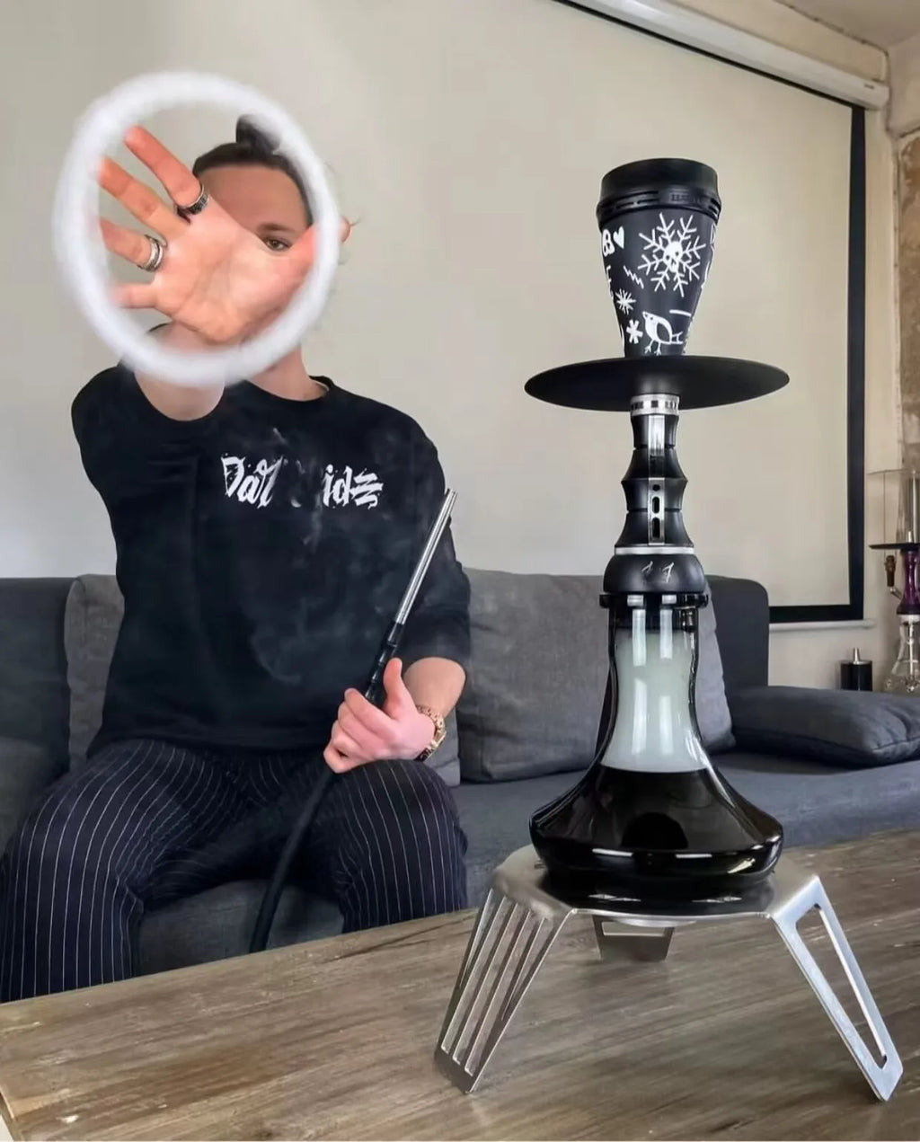 Modern Aluminum Hookah-Complete Set Shisha Narguile/Pipe Full Accessories Kit