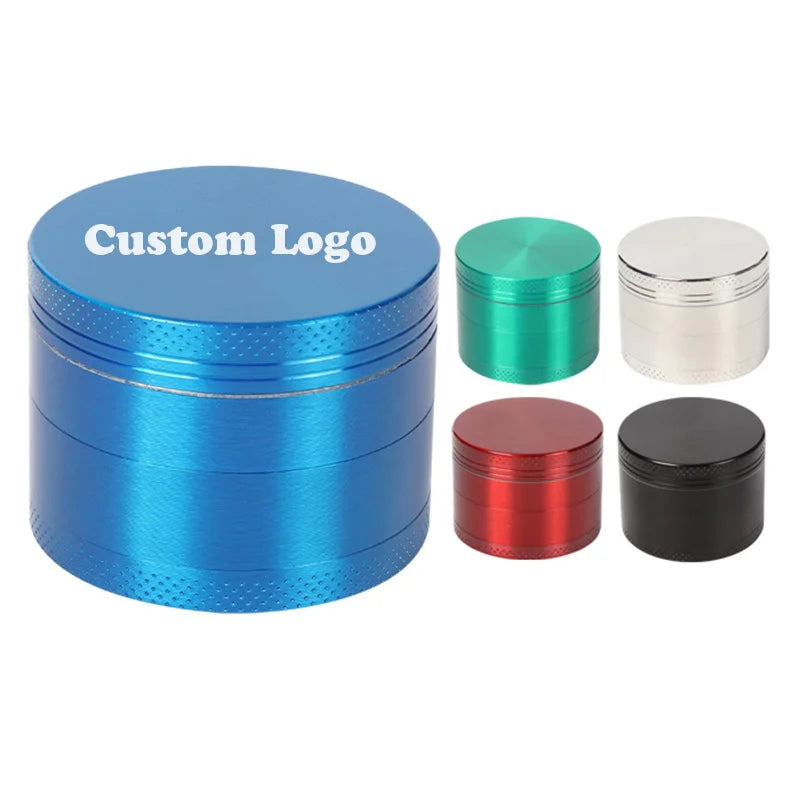 50mm Zinc Alloy Herb Grinder 4 Layers Metal