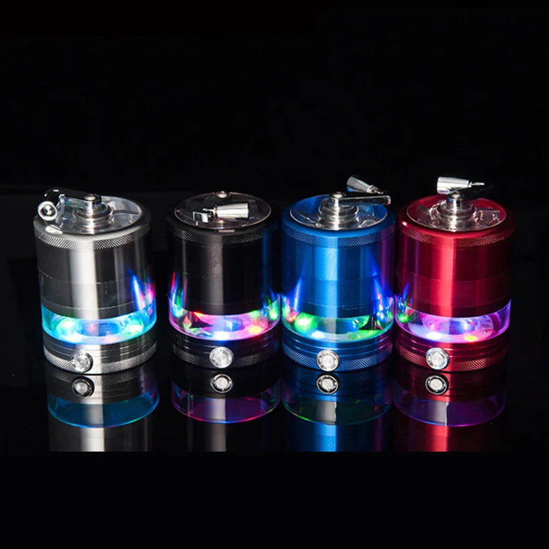 Electric Light 5 Pieces Grinder -Tobacco Herb Hand Accessories